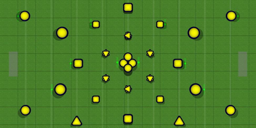 metatrons cube Paintball Field Image