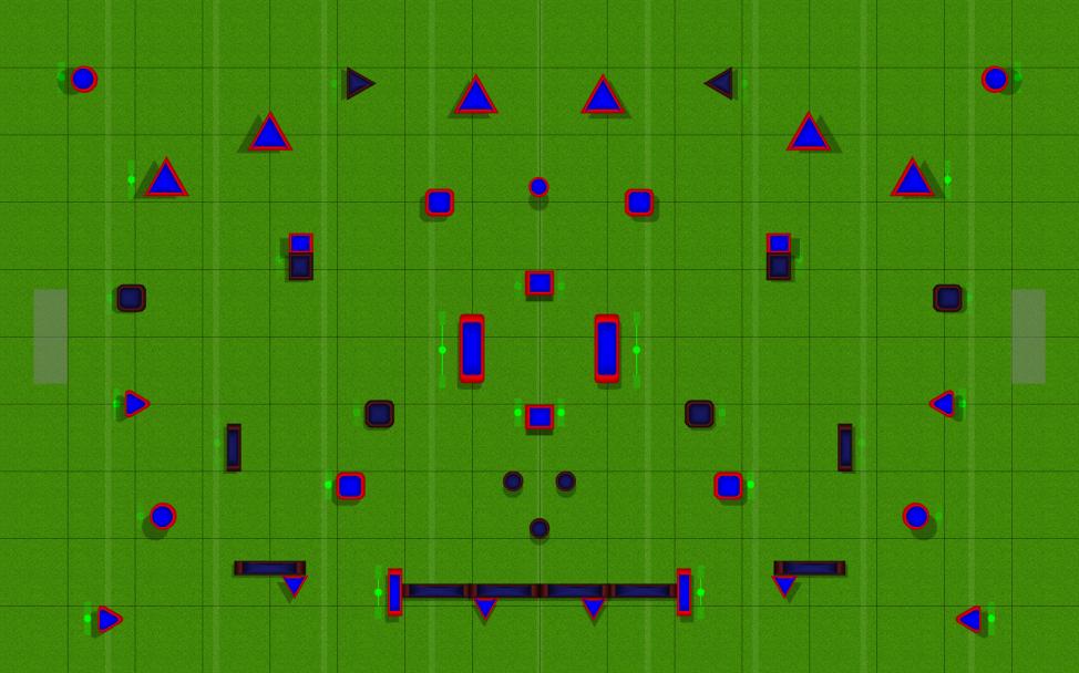 2018 NXL Sample Layout Paintball Field Image