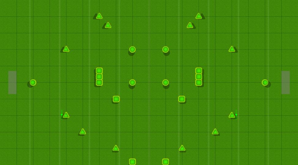 simple 3-man Paintball Field Image