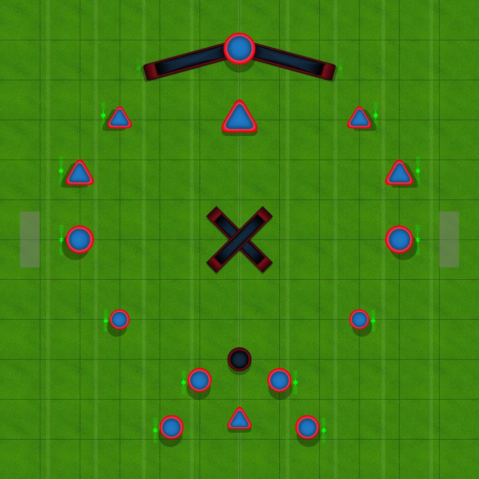 1v1 Tall Paintball Field Image