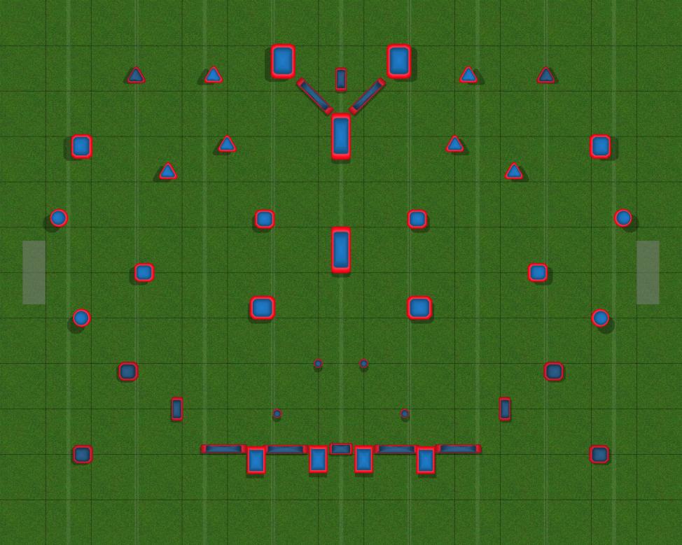 NXL Bunker Set Cleared Paintball Field Image