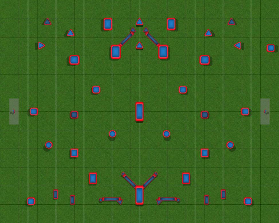 2D Paintball Field NXL Bunker Set Cleared