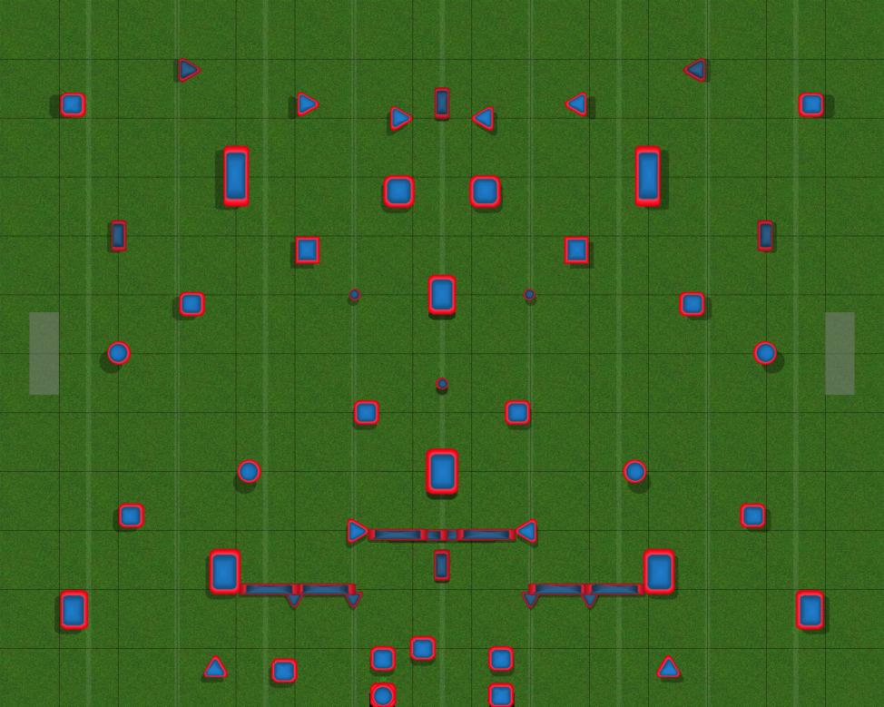 NXL Bunker Set Cleared Paintball Field Image