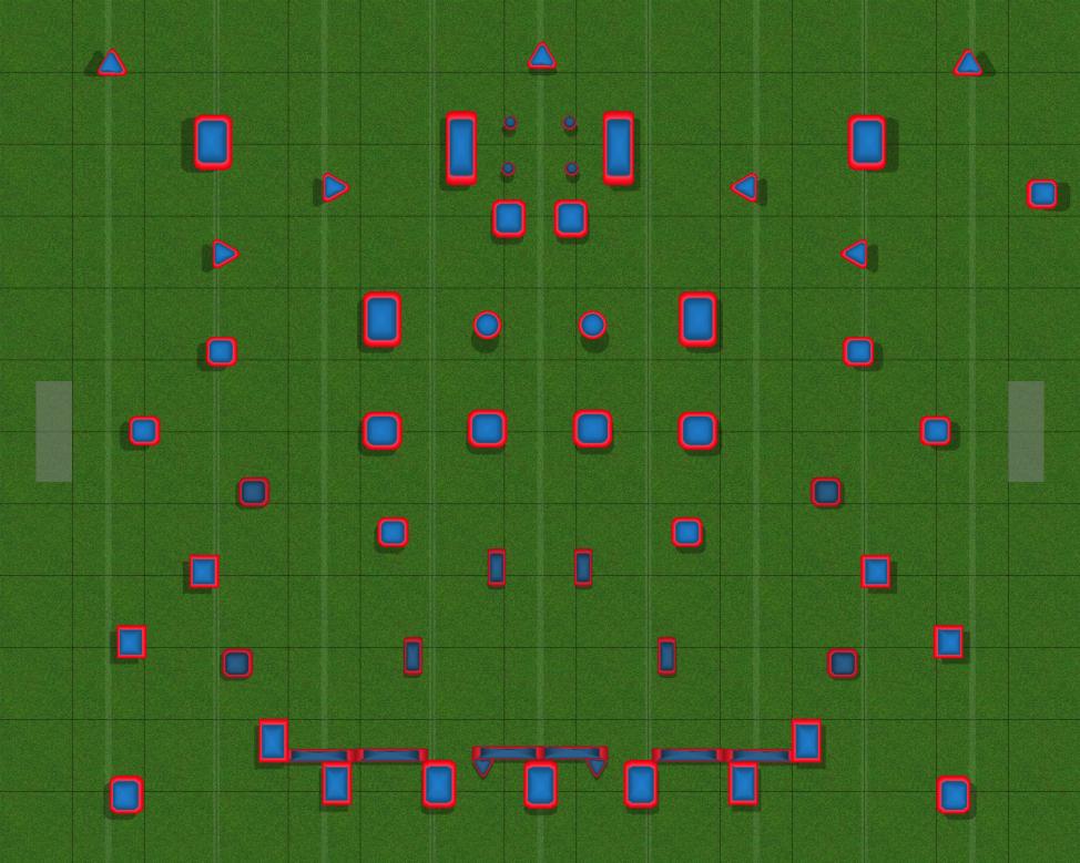 NXL Bunker Set Cleared Paintball Field Image