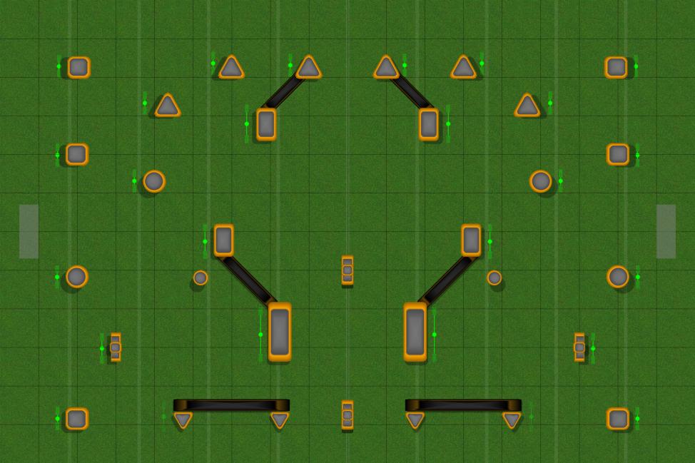 Basic Layout 1 Paintball Field Image