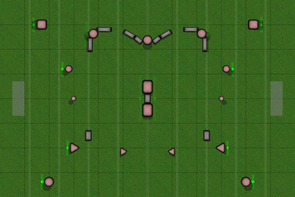 1v1 Pro Circuit Layout #1 Paintball Field Image