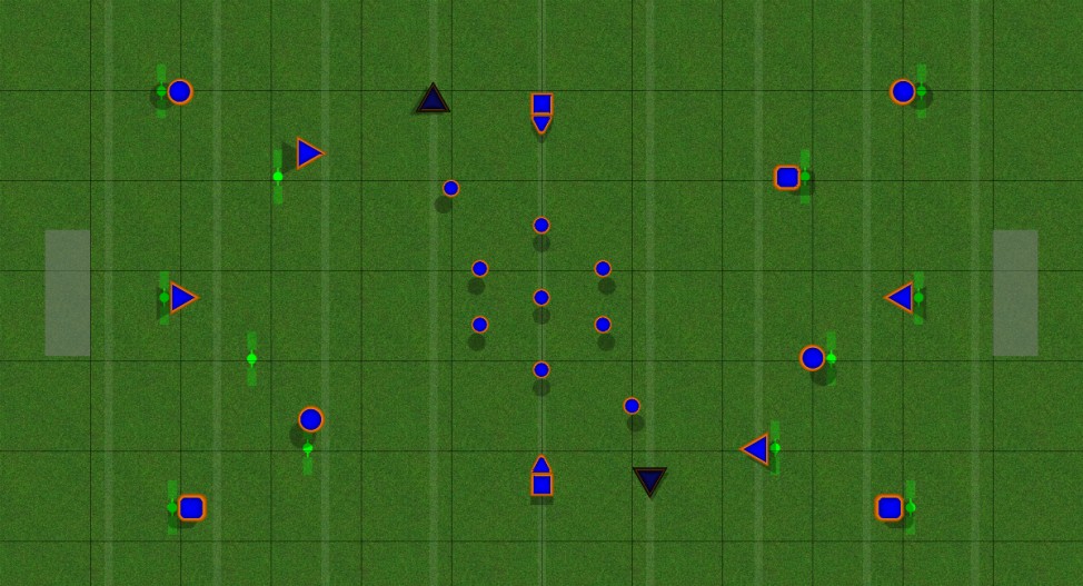 1v1 strong side Paintball Field Image