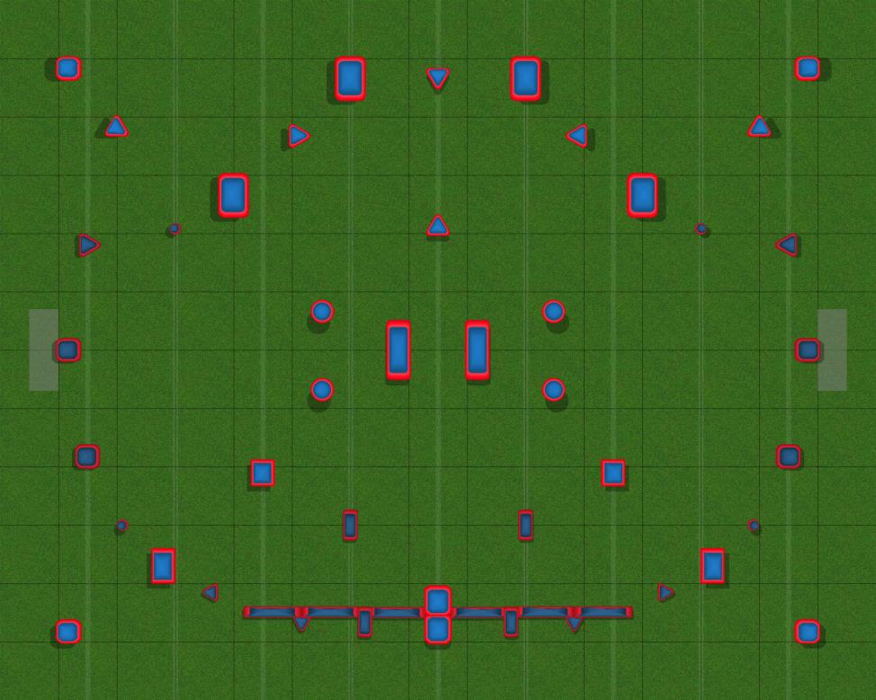 NXL Bunker Set Cleared Paintball Field Image