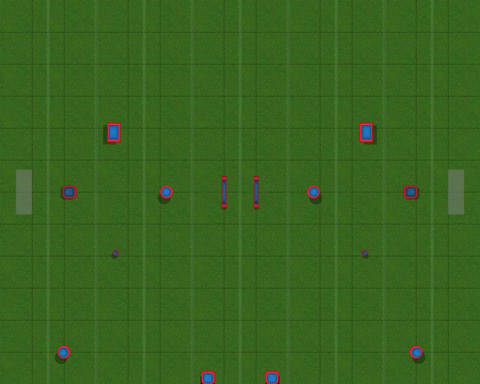 NXL Bunker Set Cleared Paintball Field Image